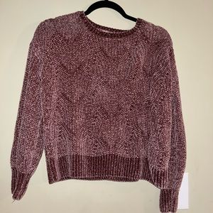 Pink Velvet Sweater